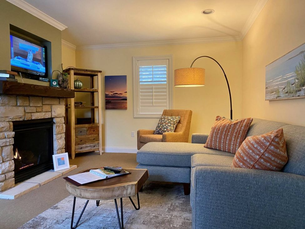 Canterbury Living Room with Fireplace